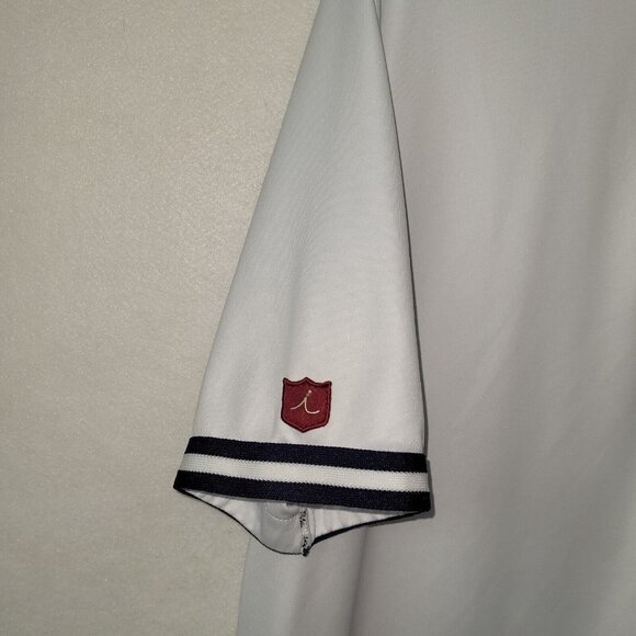 Iliac Golf Polo Shirt Mens XXL/2XL White Performance‎ Polo 17 Moisture Wicking - Picture 2 of 9